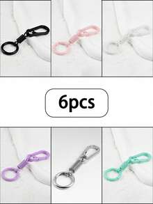 1/2/6pcs Anti-Theft Zipper Pull Universal Anti-Theft Lock, Anti-Theft Backpack Lock, Luggage Lock And Portable Anti-Opening Zipper Pull, Also Suitable As Travel Accessories And Student Supplies - Multicolor - View 17