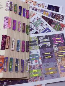 75 Pieces Of Bible Index Labels, Floral Pattern Design,With Laminated Gold-Embossed Font, Waterproof And Tear-Resistant Labels For The New Testament And Old Testament Of The Bible, Bible Index Stickers - Label - View 5