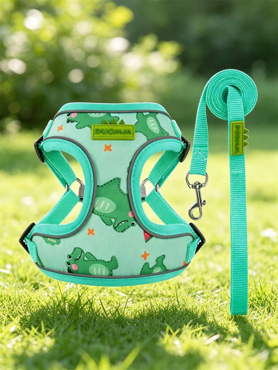 Pet Harness And Leash Set, Breathable Mesh, Reflective Adjustable Structure, For Small Dogs Outdoor Walking, For All‑Season Use