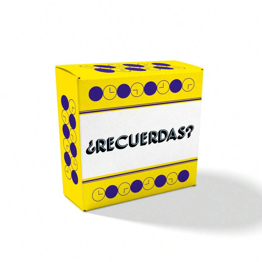 ¿Recuerdas? Spanish Memory Conversation Card Game, Fun Recall Question Cards, Interactive Group Table Game, Christmas Game Night, Nice Christmas Gift, Great For Friends Party, Holiday Gathering & Group Activity - Multicolor - View 1