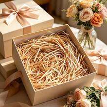 1 Package 100g Colorful Raffia Shredded Paper Filler For Chicken Nest, Wedding Gifts, Candy Boxes, Gift Packaging Mother's Day Graduation - Raffia - View 9