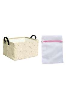 Rectangular Daisy Storage Basket,Collapsible Gift Basket With Handles,Books Box, Room Decor,Can Store Clothes, Cosmetics, Books, And Other Miscellaneous Items,Suitable For Bedroom, Bathroom, Kitchen, Office And Other Uses,Christmas Gift, Halloween Gift For Family And Friends - Multicolor - View 14