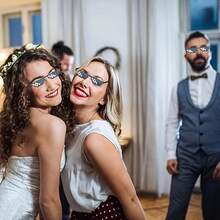 Pixel Mosaic Funny Party Glasses, PVC One-Piece Cut Lightweight Pressure-Free Nose Design, Retro Viral Funny Eyeglasses, Theme Party Birthday Wedding Gathering Photo Props, Fun Quirky Costume Accessories, Multiple Options Available Holiday Atmosphere Decorative Gift - A - View 12
