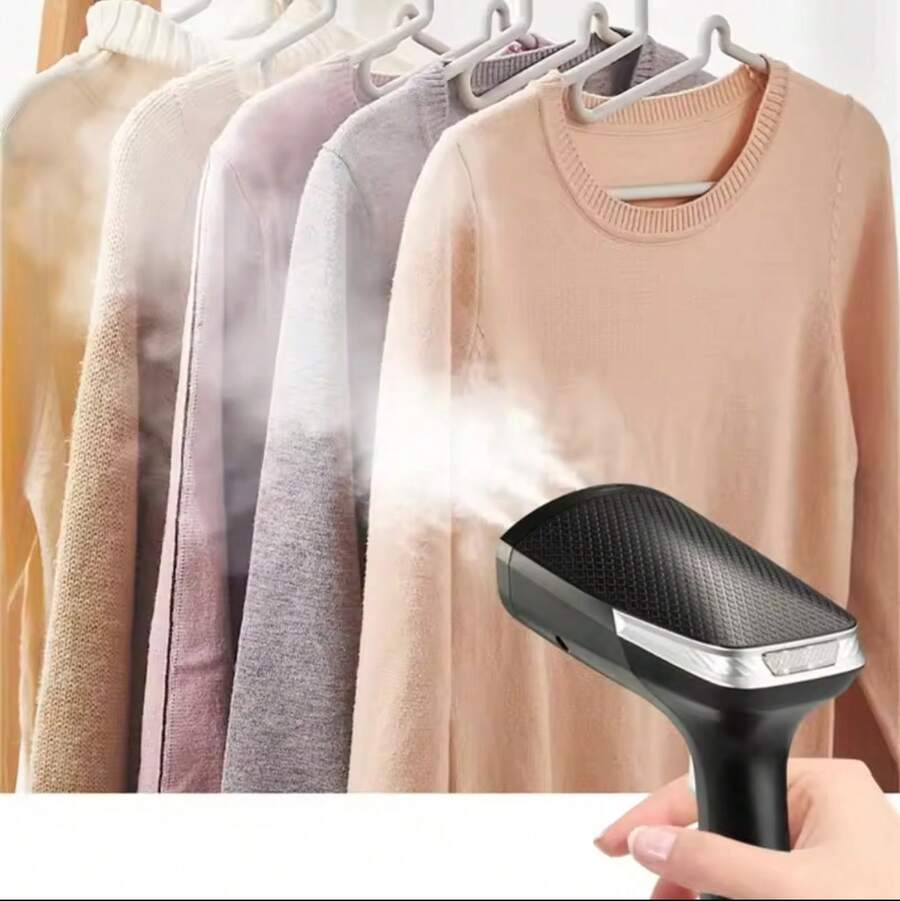 scbestuygo 6-In-1 Handheld Clothes Steamer, Portable Fabric Wrinkle Remover, Deep Flatten & Vertical Steaming, For Printed Patterns, Compact Garment Iron For Home Travel