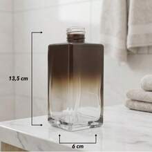 Vidro 250ml Square Marrom - 1PC - Visão 4