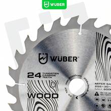 255mm Black Tungsten Carbide Saw Blade, 24T Woodworking Circular Saw Blade With 30mm Bore - A - View 5