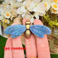 Natural Crystal Bee Ornament, Random Texture Natural Crystal Decorative Stone, Indoor Decor, Suitable For Home And Office Decoration, Ideal Gift For Halloween, Christmas And Birthday, Collection Choice For Crystal Enthusiasts - Multicolor - View 8