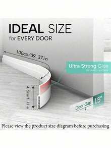 39.37 Inch Door Gap Seal Strip - Silicone Seal Strip, Waterproof, Dustproof, Soundproof, Suitable For Indoor/Outdoor Doors, Garage Doors And Windows - Multicolor - View 3
