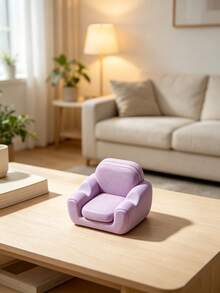 Mini Sofa Phone Stand, Creative Home Desktop Stand, Video Watching Gadget, Hands-Free Video Viewing, Movable, Ergonomic Viewing Angle, Cute INS Desktop Decoration Ornament, Suitable For Living Room Desktop, Dining Room Desktop, Bedroom Bedside, Fits 18 Pro Max, Suitable For Gifts, Party Gifts, Exquisite Small Ornament - Multicolor - View 12