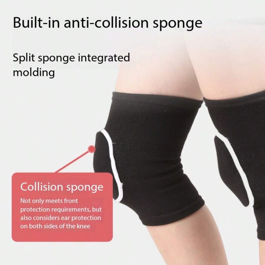 1 Pair Outdoor Sports Foam Knee Pads, Dance Basketball Skateboard Protective Gear, Knee Protection Against Impact - Multicolor - View 1