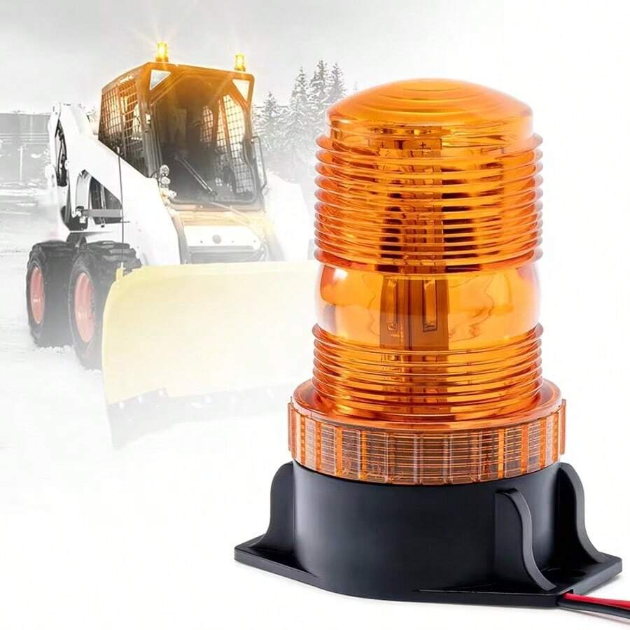 30pcs Amber LED Forklift Warning Light Bar, Suitable For DC 12-24V Construction Vehicles, Lawn Mowers, Tractors, Golf Carts, Trailers, Hardwired Connection, Screw Mounting, IP65 Waterproof - Light - View 1