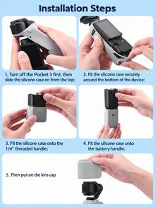 OSMO Pocket 3 Creator Combo/Xtra Muse Scratch-Resistant Silicone Protective Case, Includes Lens Cover And Protective Shell - View 6