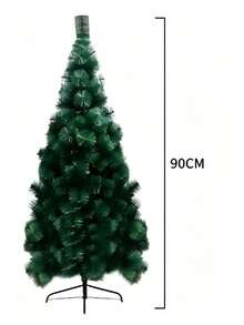 Green Artificial Pine Christmas Tree, Dense Full Foliage, 150/180/210cm Optional With Stable Base For Home Holiday Mall Window Party Decor - Multiple Specifications - View 15