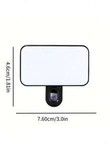 DUONENG Luz de relleno portátil mini de bolsillo con 1 clip, 3 niveles de brillo ajustables, compacta y portátil, adecuada para teléfono, cámara, portátil, etc., ideal para fotografía, videollamadas, maquillaje e iluminación - Unitalla - Ver 9