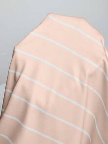 UREREM Women's Striped Colorblock Casual Elegant Party Ribbed Slit Beach Tank Dress 2-Piece Set, Knitted Fabric 200g Slim Fit Summer Style - Baby Pink - View 6