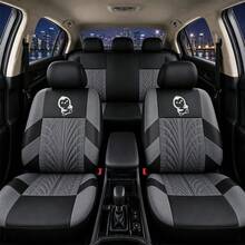 9pcs Car Seat Covers, Cartoon Penguin Face Print, Universal Fit For Car, Truck, SUV Interior Decoration & Protection - 9-piece Press Set - View 12