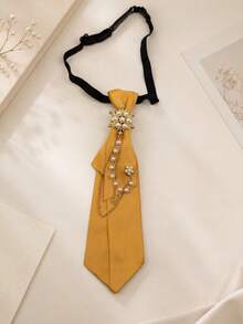 1pc Women's Adjustable Pre-Tied Chain Decor Bowknot, Daily Wear, Women's Accessory, Perfect Gift For Friends On Holidays And Birthdays - Multicolor - View 7
