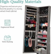 Jewelry Cabinet - Grey - View 6