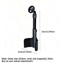 Car Cup Holder Phone Mount, Telescopic Aluminum Alloy Pole Magnetic Car Cup Holder Phone Mount, Universal Car Center Console Cup Slot Multi-Function Holder - Black - View 7