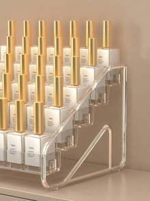 Multi-Layer Nail Polish Storage Display Rack, Perfume Cosmetics Jewelry Organizer, Lipstick Brush Skincare Bottle Storage Rack, Vanity Bathroom Bedroom Desk Office Dorm Apartment University Home Decor Travel Wedding Essential Accessories - Multicolor - View 9