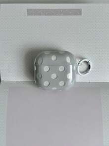 Macaron Hollow Transparent Polka Dot Protective Case For Pods 5/4/Pro/Pro 2/Pro 3, Soft Shockproof Shell For Apple Wireless Bluetooth Earbuds - White - View 3