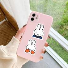 MIFFY 60pcs Cute Cartoon Rabbit Animal Waterproof Vinyl Stickers, Suitable For Water Bottles, Laptops, Phone Cases, Can Be Used As Birthday Gifts, Easter, Holiday Party Gifts - Multicolor - View 2