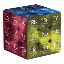 1PC, 3X3 Chemical Element - Random Style - Periodic Table 3X3 , 3X3X3 Speed Cube, Educational Professional Smooth Speed Cube, Best Holiday Gift - Multicolor - View 5