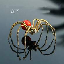 3D Metal Puzzle Mechanical Spider Clockwork Steampunk Precision Handmade Assembly Model Adult Stress Relief DIY Toy Metal Material Desktop Decor Collectible Creative Gift - Multicolor - View 7