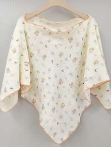 Postpartum Nursing Cover Shawl Windproof Breastfeeding Apron Cold Protection 100*100cm - Multicolor - View 15