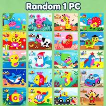 20pcs Kids EVA 3D Sticker Craft Kit, Random Styles, No Glue No Scissors Needed, Cartoon Animal DIY Educational Sticker Toy, Fun Handmade Creation For Toddlers - Kids' EVA 3D Stickers - L Style - View 14