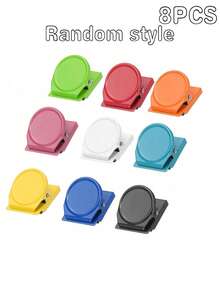 5pcs Magnetic Office & Refrigerator Clips - Colorful Multi-Purpose Document Organizer, Suitable For Home And Kitchen, Perfect Gift Idea - A - View 11