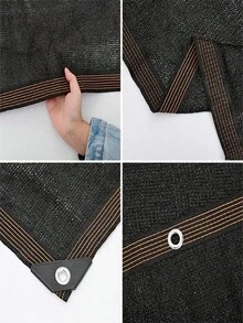 12 Pin Shade Net 90% Shade Rate, HDPE UV Protection Shade Cloth, Outdoor Privacy Fence Screen For Greenhouse, Garden Patio, Lawn, Dog Kennel, Pergola Porch, Easy Installation - Includes Pull Cord - View 10