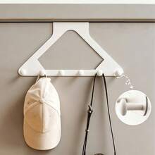Triangular Hook For Back Of Wardrobe Door, Coat And Hat Hook, Coat And Hat Storage Hook, Bedroom Storage Rack, No Drilling, Strong Load-Bearing, Wall-Mounted Adhesive Hook, Entryway Door Rack - View 5