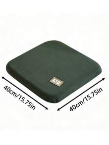 1pc Square Memory Foam Seat Cushion With Removable Zipper Cover, Non-Slip Chair Pad, Soft Thickened Seat Pillow, Suitable For Office, Home Dining Chair, Car, Multiple Color Options - Multicolor - View 4