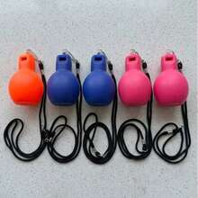 Hand-Squeeze Whistle, No Blowing Required Handheld Rubber Whistle, High Volume Emergency Whistle With Key Ring, Suitable For Coaches, Referees, Outdoor Sports - Multicolor - View 10