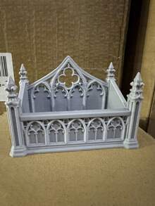 Gothic Cathedral Style Business Card Holder, Desktop Organizer Box, Home Decor, Multi-Functional Storage Tray, Suitable For Storing Notes/Small Cards/Photos/Dried Flower Gifts/Office Desk Storage/Bills/Housewarming, Halloween, Christmas Gifts - Multicolor - View 8