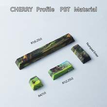 Creative PBT Dye-Sublimation Non-Backlit Decorative Keycap Set, Replacement Keycaps Spacebar Enter ESC Shift Arrow Keys, Suitable For MX Switch Mechanical Gaming Keyboards - View 21