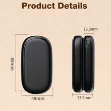 USB Rechargeable Digital Display Aluminum Alloy 2-In-1 Hand Warmer - Hand Warmer - View 4