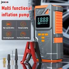Portable All-In-One Air Compressor, 8000A_180PSI, Fast Start And Inflation, Suitable For Various Types Of Vehicles Emergency Starter And Tire Inflator, Repair Tool, Emergency Tool. - Orange [Starter + Accessories] - View 12