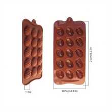 15-Cavity Easter Egg Chocolate Cake Mold, Silicone Fondant Mold For Cookies, Desserts, Candy, Cupcakes, Pastries, Baking Tools, Baking Mold - Multicolor - View 2