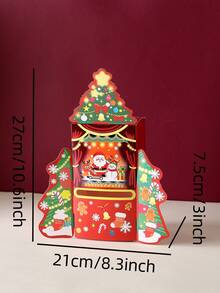 All-In-One Pull-Out Christmas Gift Box - Santa Claus Surprise Money Box, Fun DIY Storage Box; Perfect As A Christmas And Holiday Party Gift For Friends And Family, Or For Christmas Decoration, Party And Holiday Celebration. - View 4