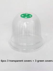 8/6/4/2pcs Garden Plant Covers, Clear Plastic Plant Protection Covers With Ventilated Tops, Reusable Covers For Seedlings, Vegetables, Flowers, And Bird/Snail Insect Protection - Multicolor - View 12