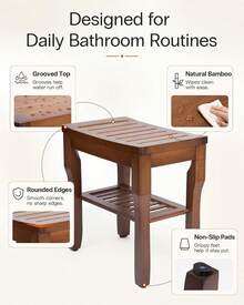 Wall Mounted Shower Seats - 16*10*16 Inches +Espresso - View 6