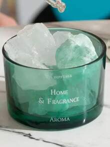 1pc Minimalist Premium Crystal Fragrance Stone With Glass Cup, Oil-Free Fragrance Stone Diffuser, Suitable For Mother And Women's New Home Decor Gift, Aromatherapy, Indoor Fragrance, Diffuser, Gift, Home Decor - Aroma Stone - View 6