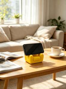 Mini Sofa Phone Stand, Creative Home Desktop Stand, Video Watching Gadget, Hands-Free Video Viewing, Movable, Ergonomic Viewing Angle, Cute INS Desktop Decoration Ornament, Suitable For Living Room Desktop, Dining Room Desktop, Bedroom Bedside, Fits 18 Pro Max, Suitable For Gifts, Party Gifts, Exquisite Small Ornament - Multicolor - View 2