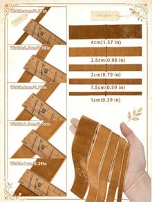 Light Brown Velvet Ribbon, Single-Sided 3 Yards/5 Yards Continuous Length, 0.39 Inches To 1.57 Inches Wide, Suitable For Gift Wrapping, Bows, Wedding Bouquets And Holiday Decorations - Light Brown Ribbon - View 3
