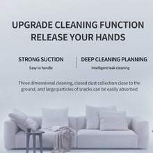 Smart Robotic Vacuum Cleaner With Automatic Whole-House Cleaning Planning, Powerful Suction For Dust And Hair Removal, Long-Lasting Battery For One-Time Whole-House Cleaning, Household Essential To Free Your Hands - Multicolor - View 7