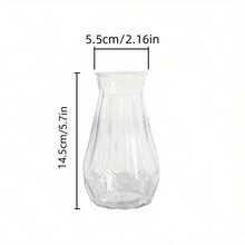 1pc/2pcs Thickened Plastic Diamond Vase Home Decor Ornament Transparent Hydroponic Pothos Plant Flower Pot Transparent Style - 1PC - View 11
