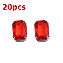 20 buah Rhinestone Akrilik Bentuk Segi Delapan, Persegi Panjang, dan Persegi Panjang Panjang Berwarna-warni, Dijahit Tangan, untuk Pembuatan Perhiasan DIY, Kerajinan Tangan, dan Aksesoris Pakaian. - WAQ0062 - View 16
