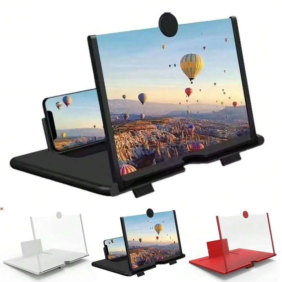 12 Inch Phone Screen Magnifier, Phone Stand, Portable High Definition Screen Video Magnifying Glass Holder
